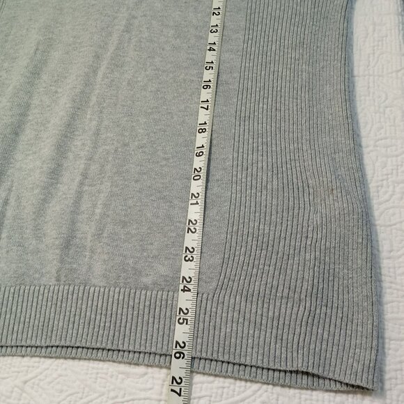 Armani Exchange Top Mens Hooded Knit Striped Shoulders Gray Sleeveless Size M - Picture 9 of 9